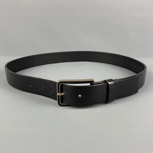 PRADA Size 33 Black Leather Belt