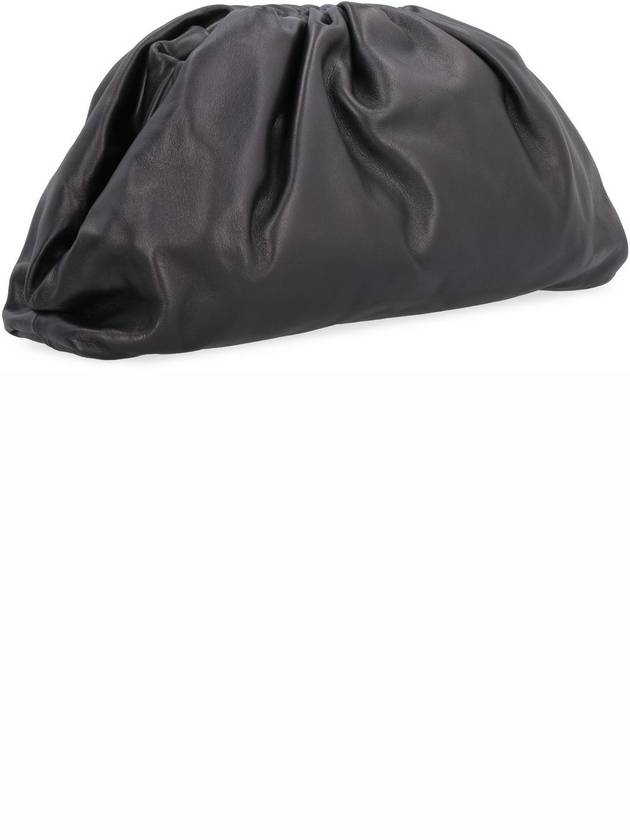 Bottega Veneta Nappa Pouch Dumpling Clutch Bag Black