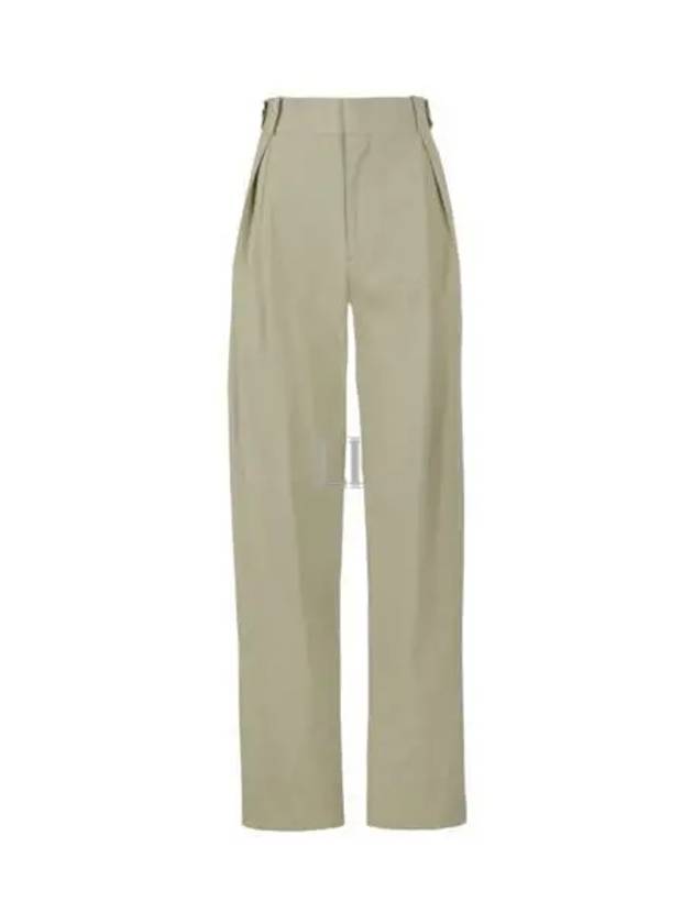 Bottega Veneta Cotton Straight Pants Beige