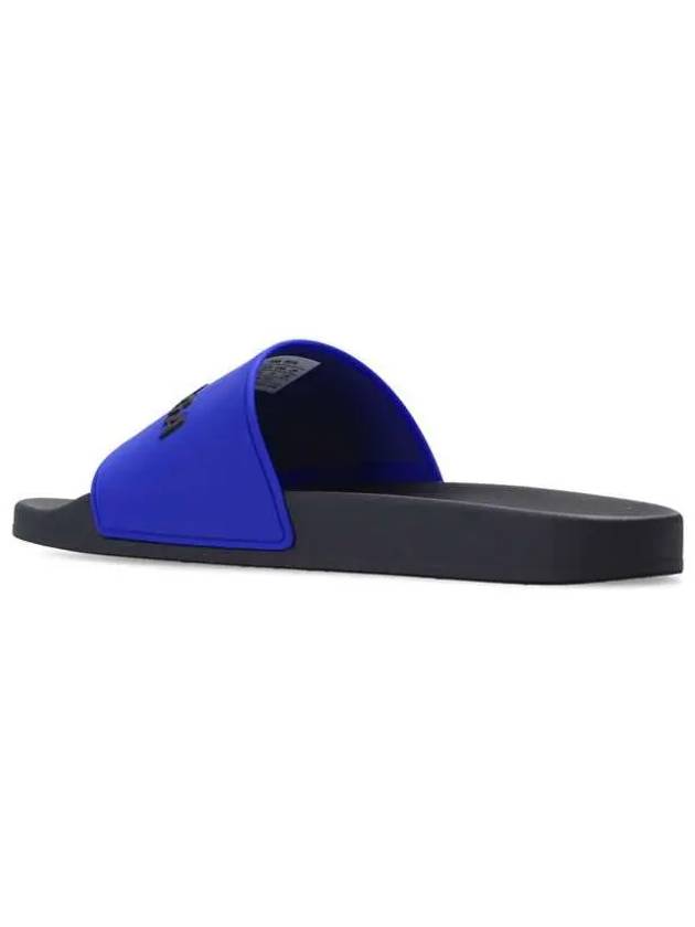 Balenciaga Logo Pool Slippers Navy