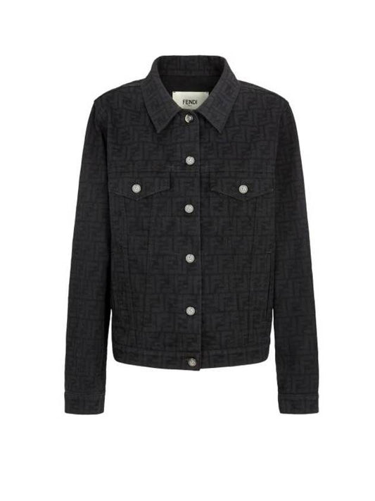 Fendi FF Denim Jacket Light Black