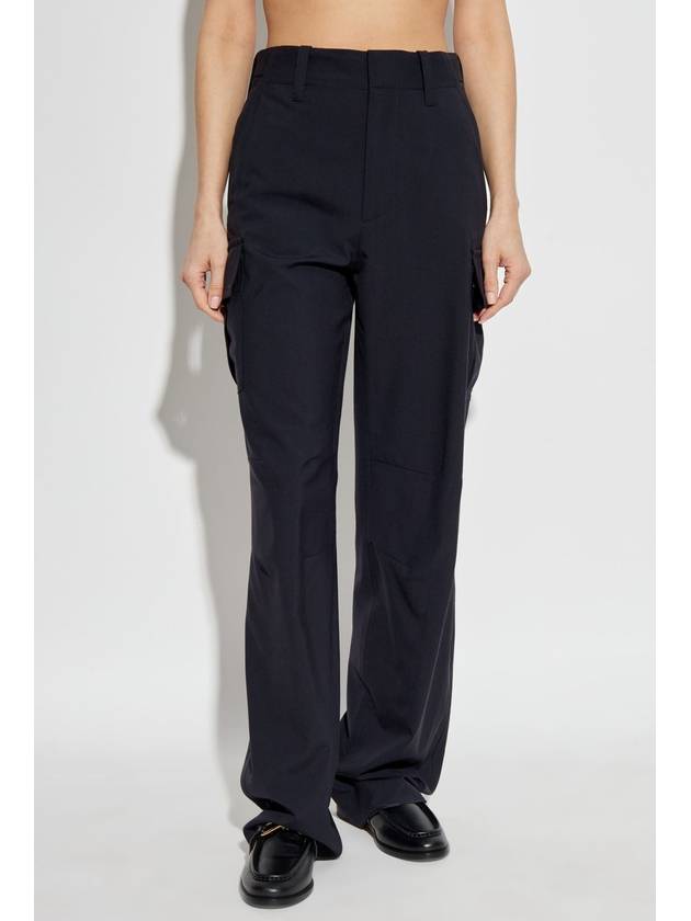 Bottega Veneta Bottega Veneta Cargo Pants, Women's, Navy Blue