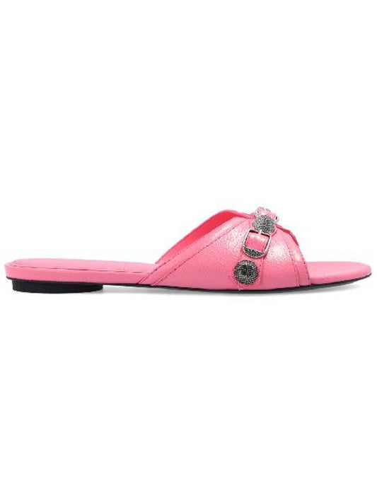 Balenciaga Women's Cargol Lambskin Slippers Pink