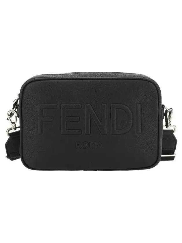 Fendi Logo Camera Cross Bag Black