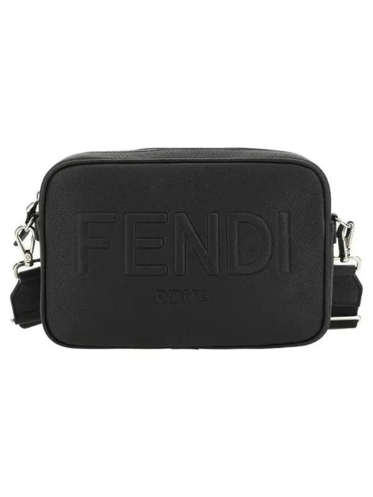 Fendi Logo Camera Cross Bag Black