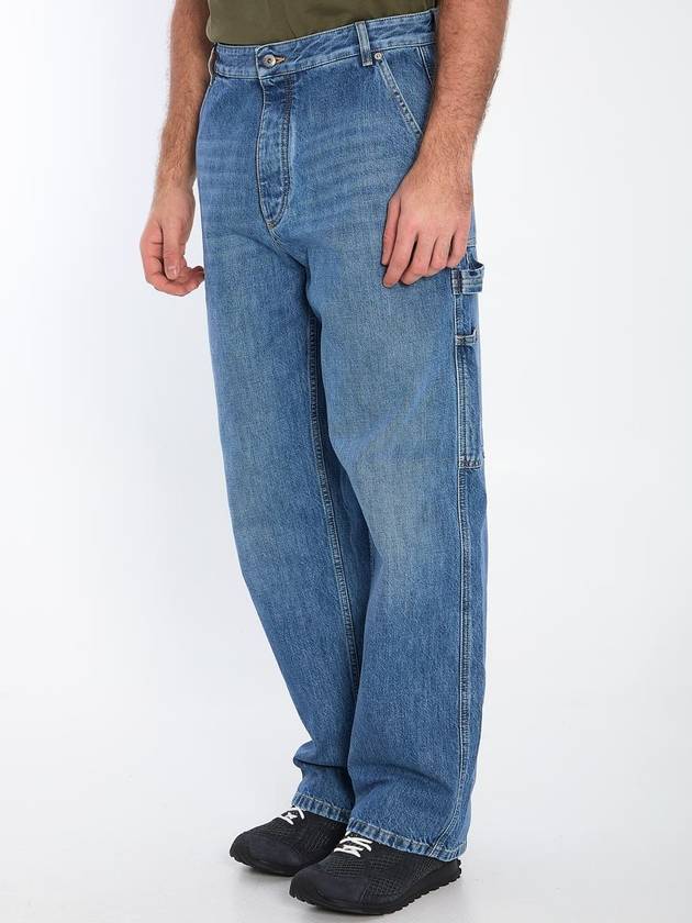 Bottega Veneta Vintage Indigo Cargo Jeans