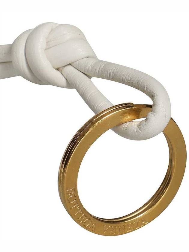 Bottega Veneta Round Key Holder White