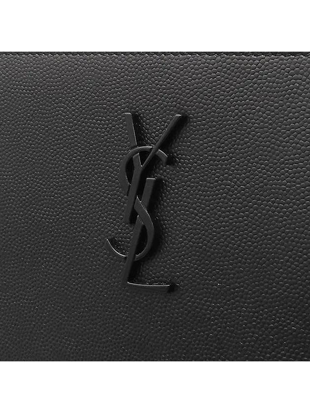 Saint Laurent 667686 Black Monogram Zippered Tablet Holder Clutch