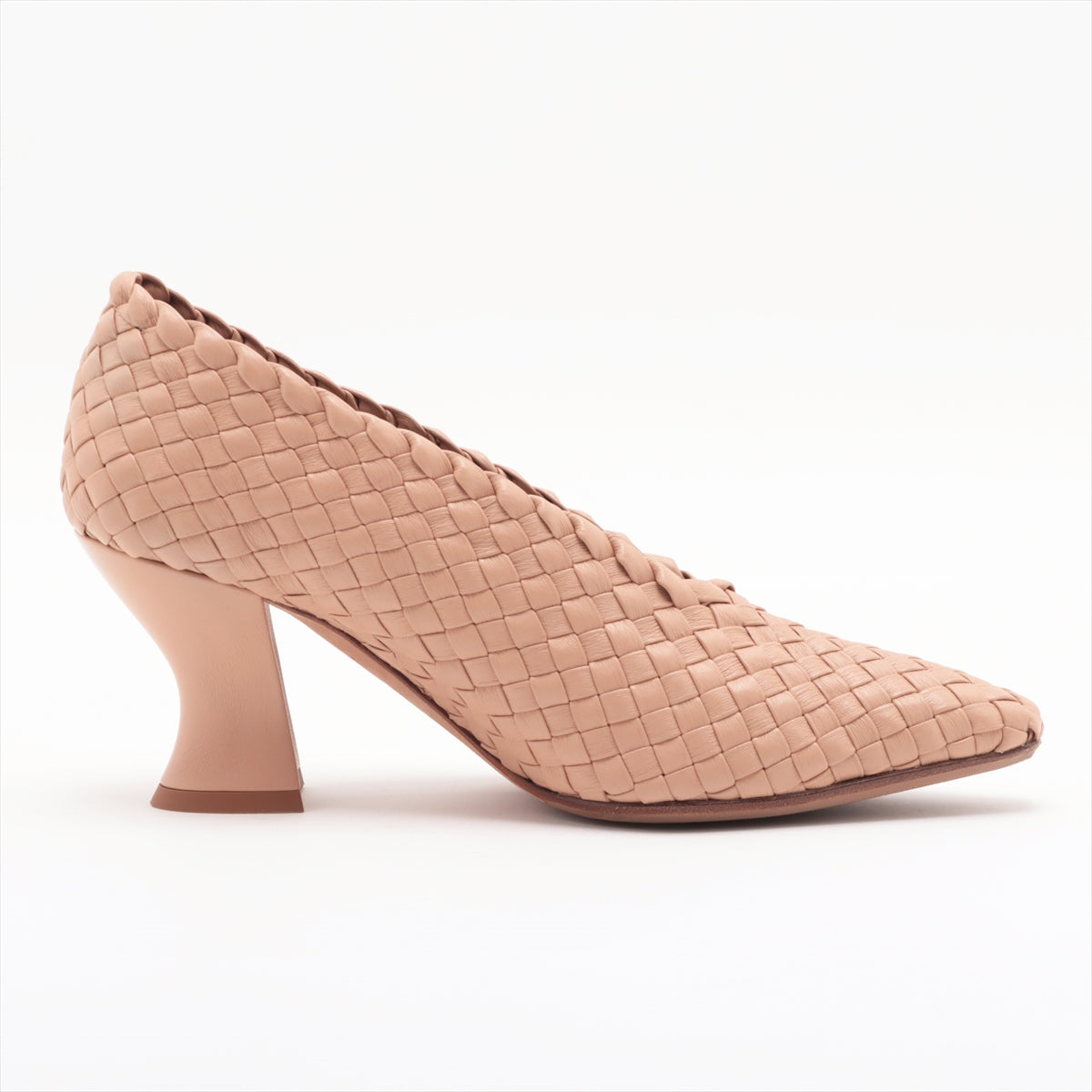 Bottega Veneta  Leather Pump 35 1/2  Beige 608850 Armond Interchart