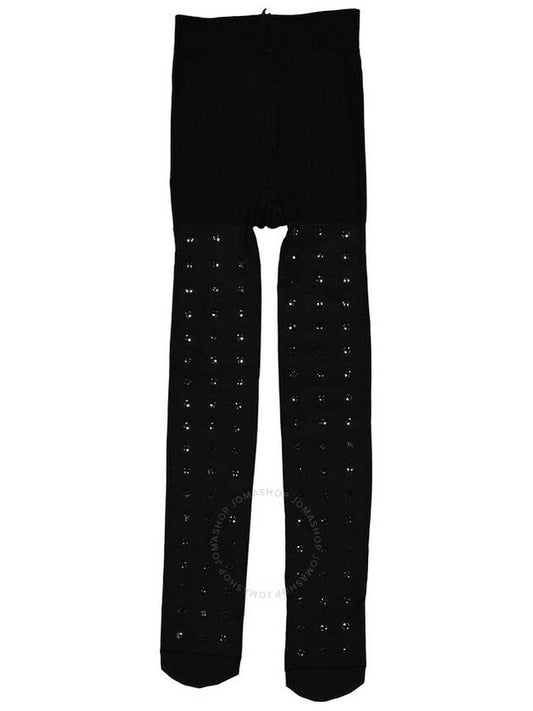 Burberry Burberry Black Crystal Embellished Tights, Size Medium