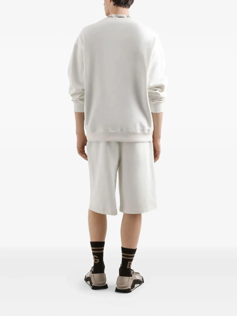 Dolce & Gabbana Men Long Sleeve Crew-Neck Sweatshirt