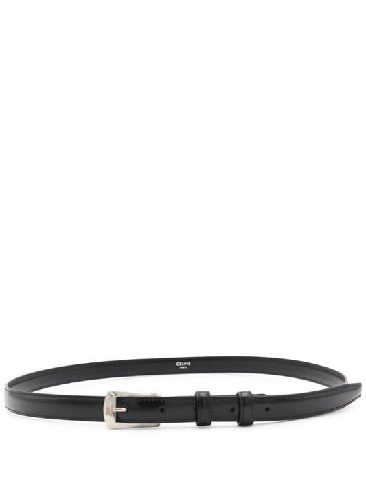 CELINE BC-02 18mm Leather Belt Black