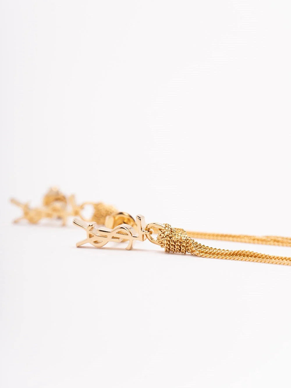 Saint Laurent Women `Cassandre` Tassel Earrings