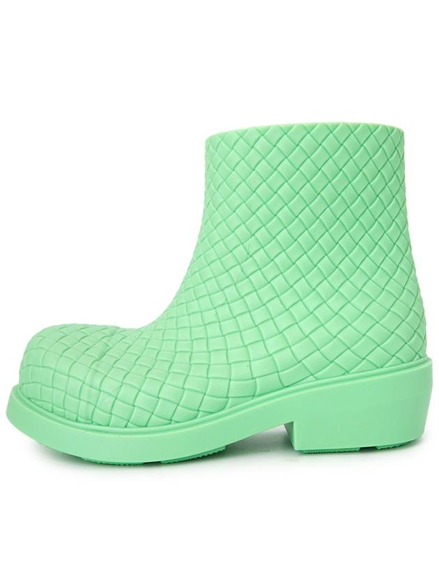 Bottega Veneta Fireman Rubber Rain Boots Green
