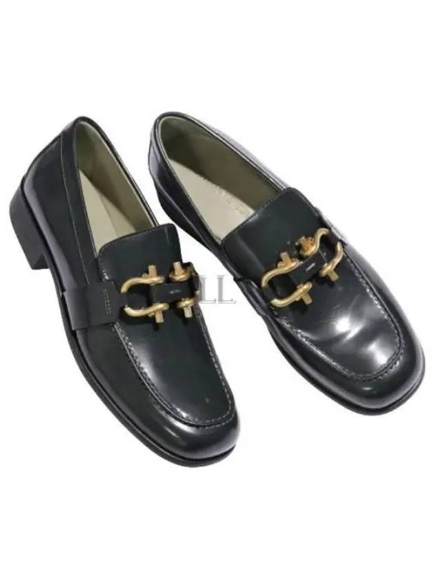 Bottega Veneta Leather Loafers Dark Green