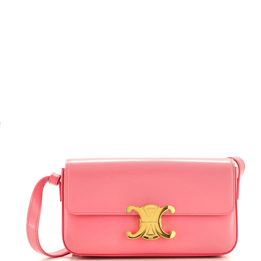 Celine Triomphe East-West Shoulder Bag Smooth Calfskin