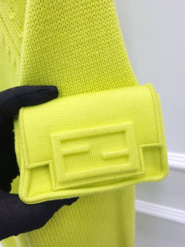 Fendi Neon Baguette Wool Sweater 48S