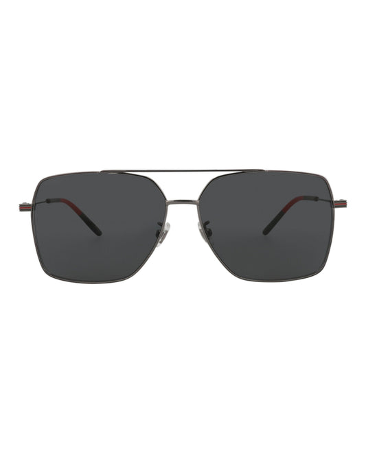 Aviator-Frame Metal Sunglasses