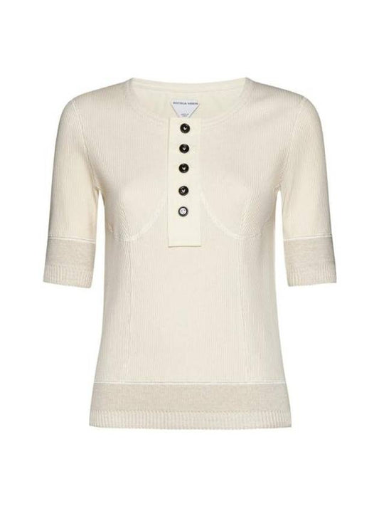 Bottega Veneta Long Sleeve T-Shirt 779195V3Z609028 SEA SALT