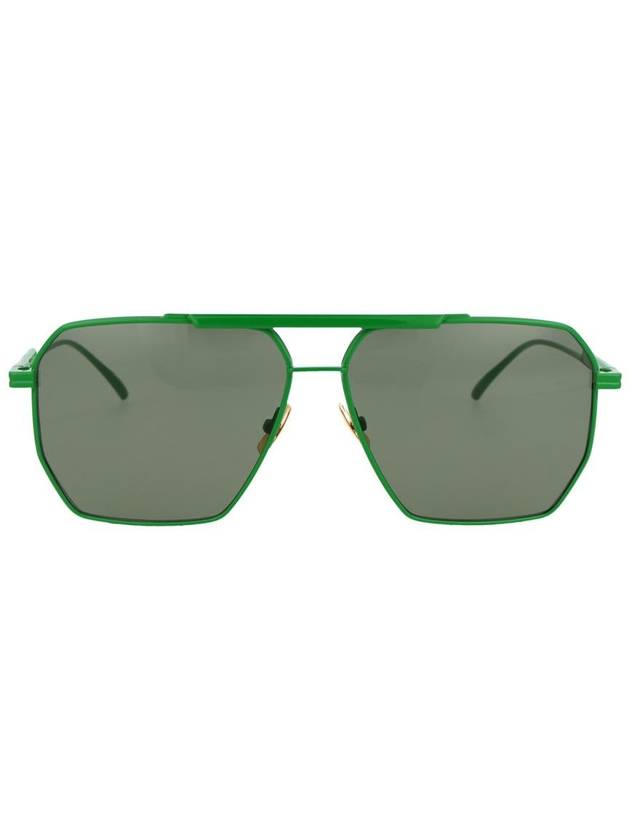 Bottega Veneta Eyewear Boeing Square Sunglasses Green