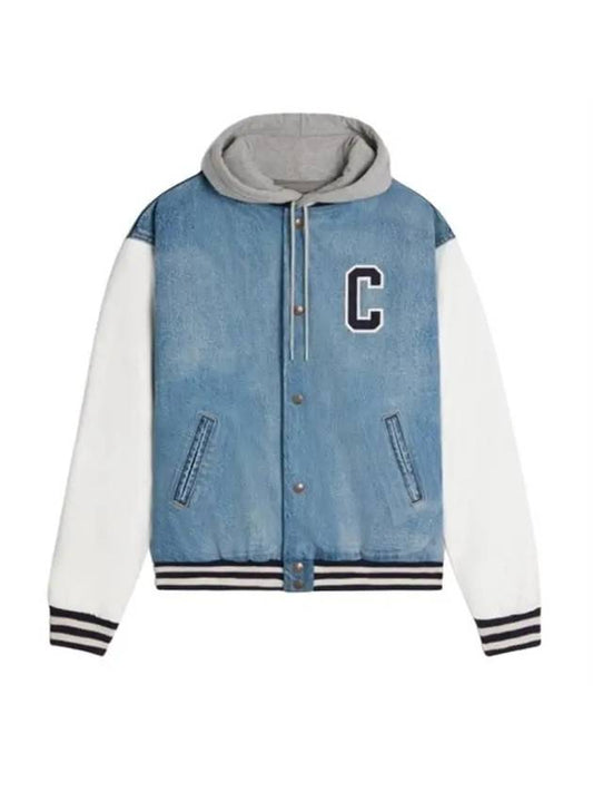 CELINE Teddy Loose Bomber Jacket Blue
