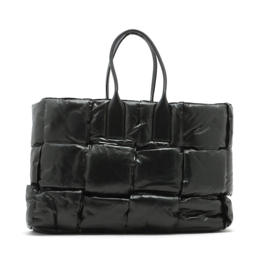 Bottega Veneta  Maxine Introduction Padette Leather Tote Bag Black