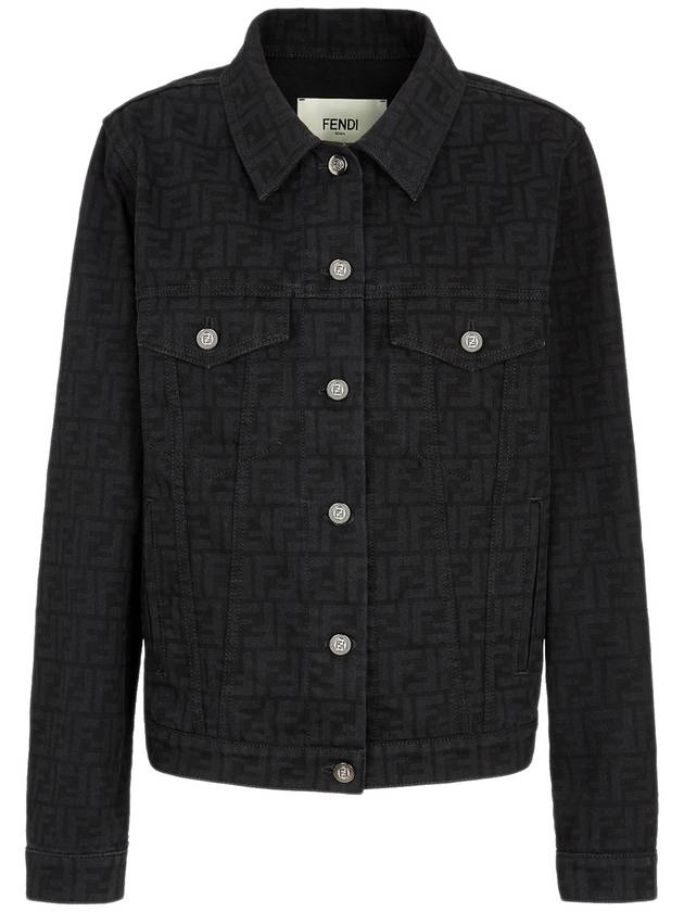 Fendi FF Denim Jacket Light Black