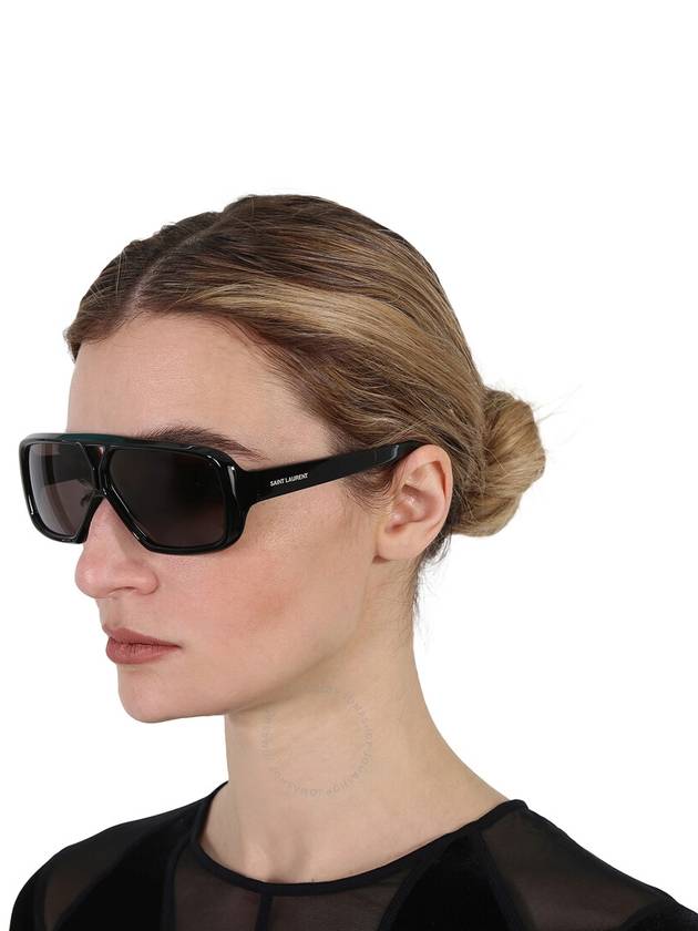 Saint Laurent Saint Laurent Black Irregular Ladies Sunglasses SL 569 Y 001 63
