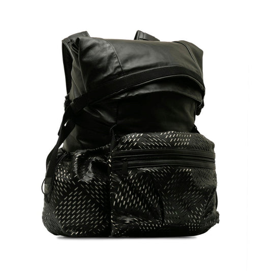 Bottega Veneta  Backpack Rucksack Black Leather Ladies