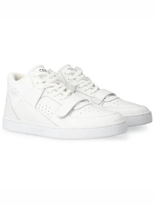 CELINE Velcro CT 02 Mid Top Sneakers White