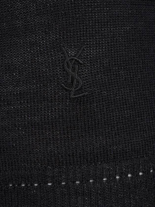 Saint Laurent Cassandre Wool Turtle Neck Black