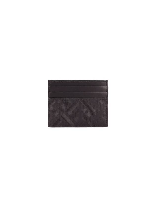 Fendi Shadow Diagonal Card Wallet Black