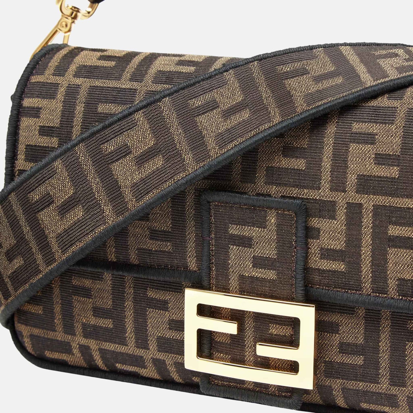 Baguette Bag In Brown Fabric
