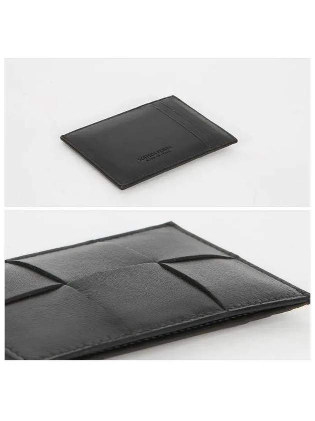 Bottega Veneta Intrecciato Lambskin Calfskin Card Wallet Black