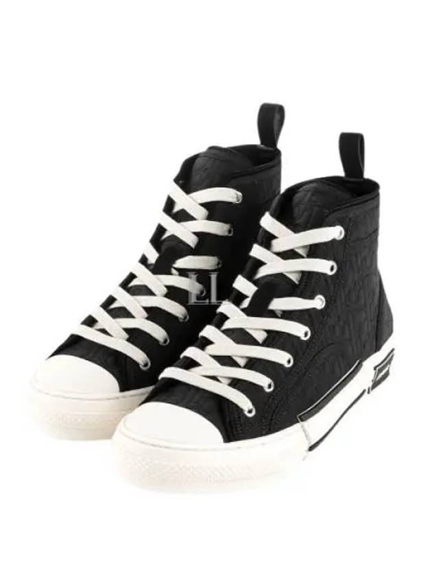 B23 Oblique Kumo High Top Sneakers Black Dior
