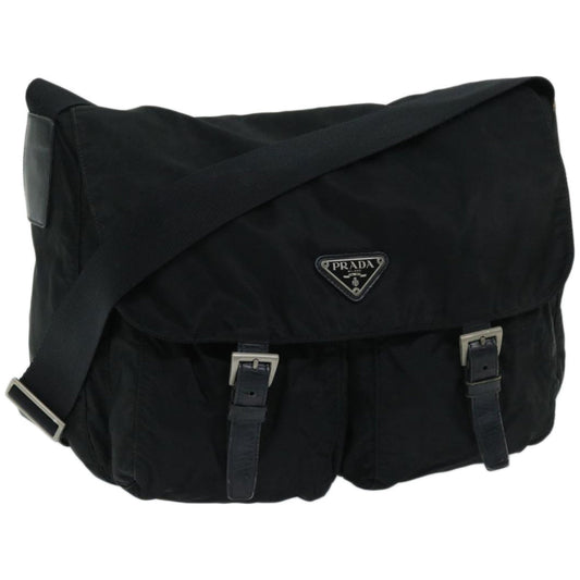 PRADA Shoulder Bag Nylon Black  fm3211
