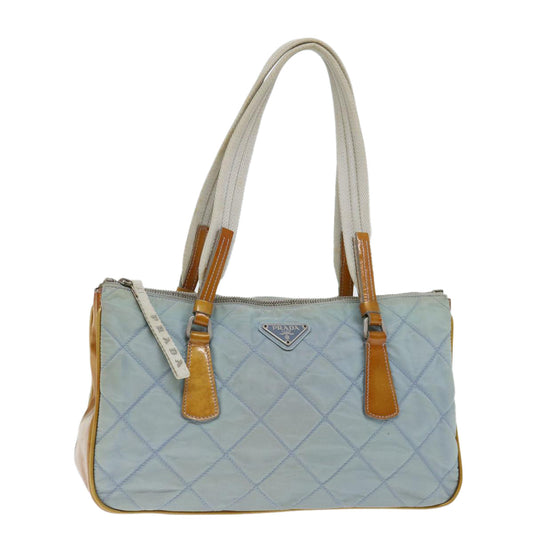 PRADA Shoulder Bag Nylon Blue  fm3362
