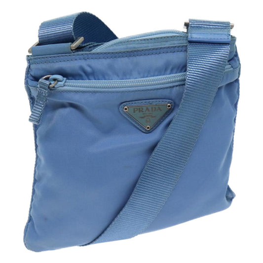 PRADA Shoulder Bag Nylon Blue  fm3368