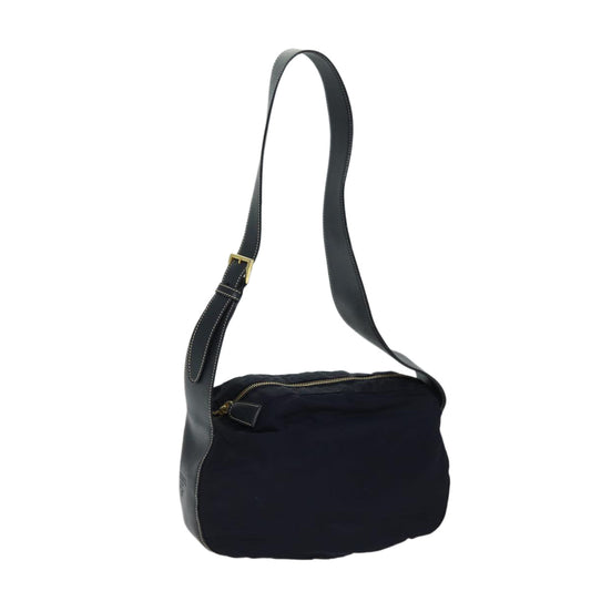 PRADA Shoulder Bag Nylon Navy  fm3369
