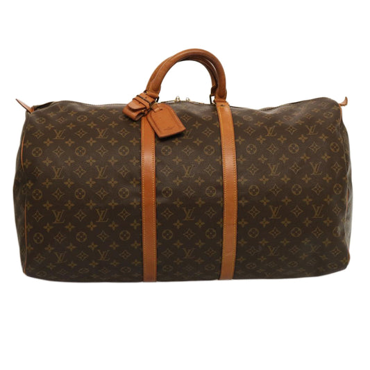 LOUIS VUITTON Monogram Keepall 60 Boston Bag M41422 LV fm3399