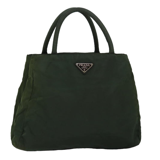 PRADA Hand Bag Nylon Green  fm3425