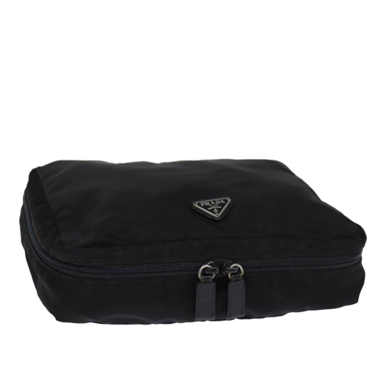 PRADA Pouch Nylon Black  fm3433