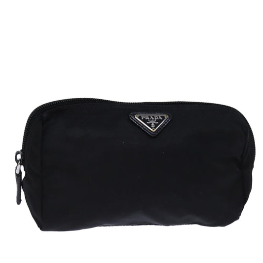 PRADA Pouch Nylon Black  fm3434