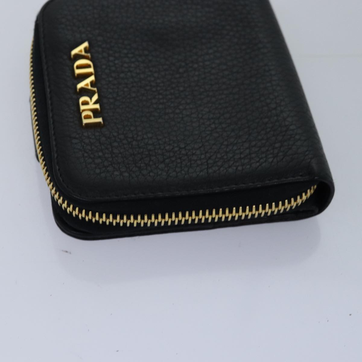 PRADA Wallet Safiano leather 4Set Black  fm3478