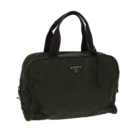 PRADA Hand Bag Nylon Khaki  fm3519