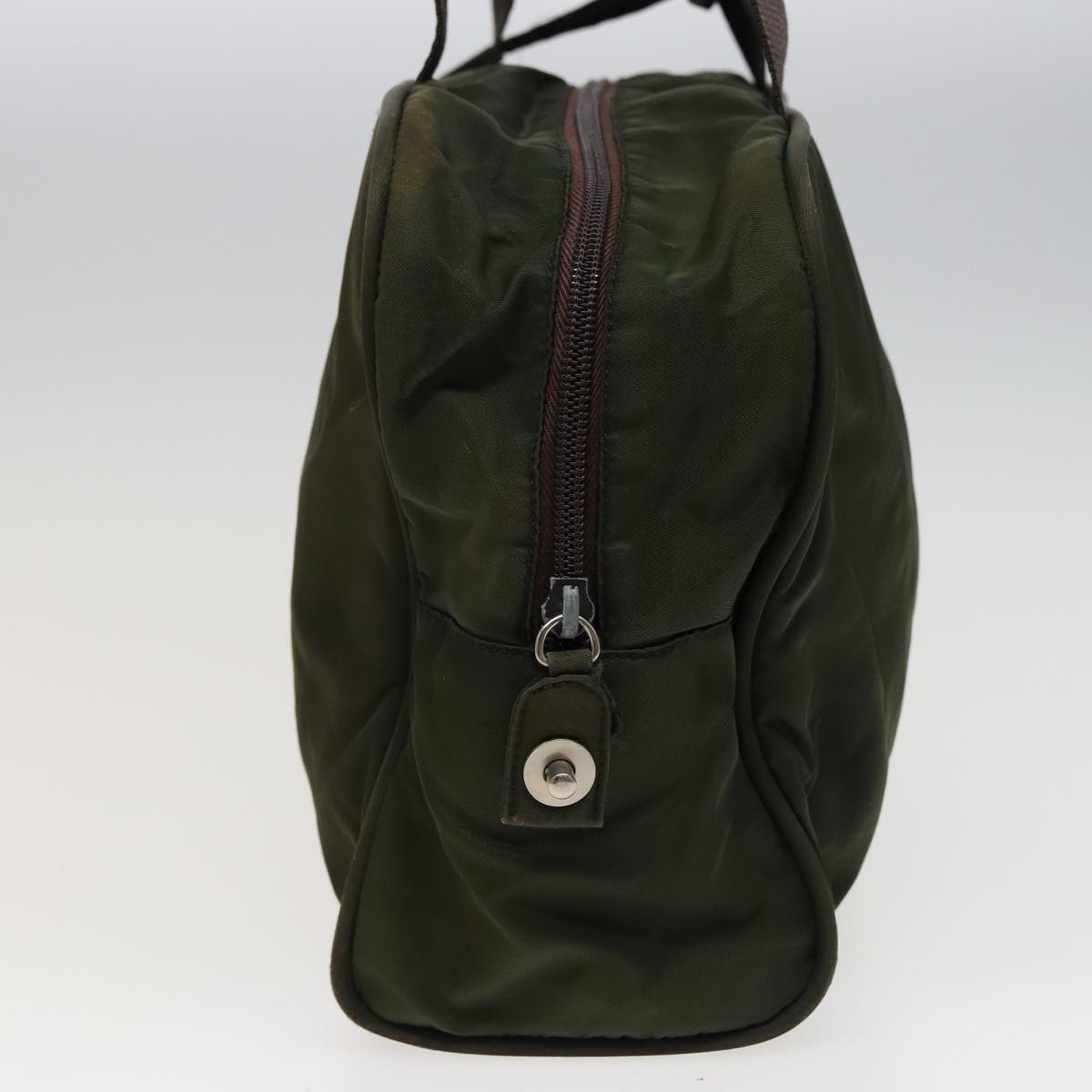 PRADA Hand Bag Nylon Khaki  fm3519