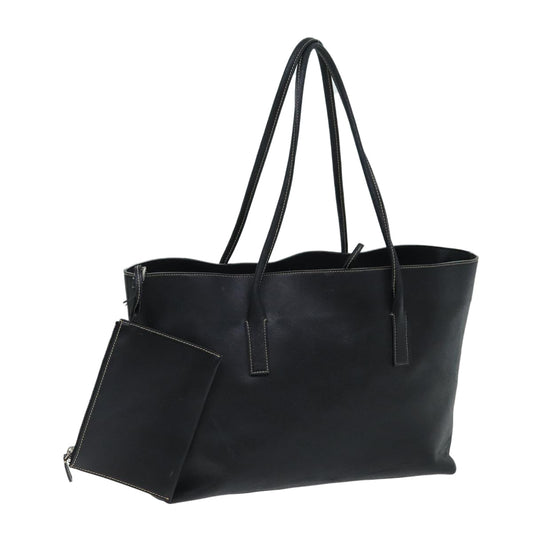 PRADA Tote Bag Leather Black  fm3524