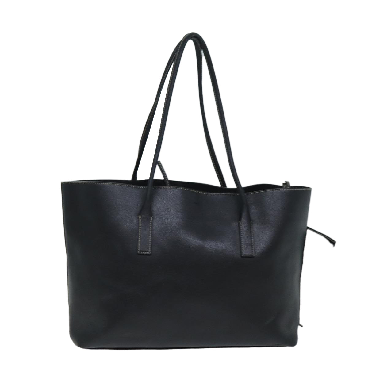 PRADA Tote Bag Leather Black  fm3524