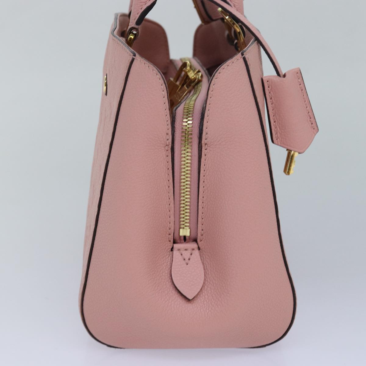 LOUIS VUITTON Monogram Empreinte Montaigne BB Bag Pink Rose M44123 fm3558A