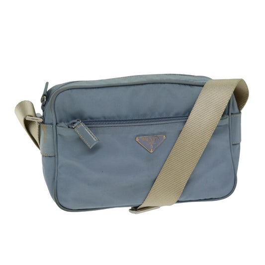 PRADA Shoulder Bag Nylon Blue  fm3565